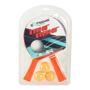 Набiр для настiльного тенiсу (2 ракетки, 3 мʼячики)