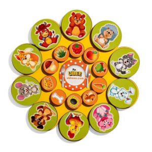 Дерев'янна Гра на липучках "Хто що їсть?"