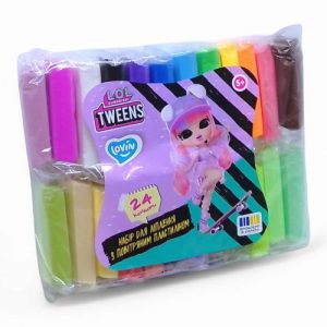 Набір для ліплення з повітряним пластиліном Lovin L.O.L. Surprise! Tweens, 24 кольори, класік