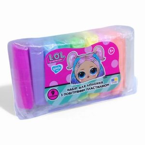 Набір для ліплення з повітряним пластиліном Lovin L.O.L. Surprise! 9 кольорів, пастель