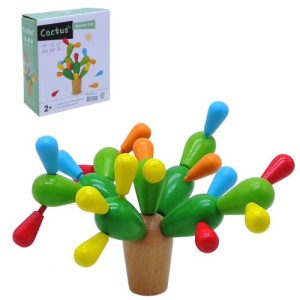 Деревʼяна пірамідка-конструктор "Кактус"