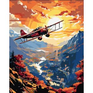 Картина по номерах "На літаку" 40х50 см