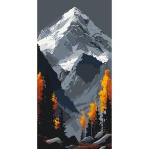Картина за номерами "Нескорена вершина" 40х80 см
