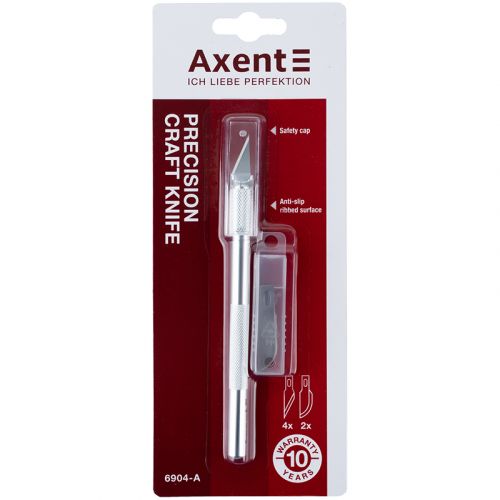 Ніж макетний, металевий (Al) +5 змінних лез