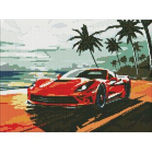 Алмазна мозаїка "Поїздка узбережжям" 30х40 см