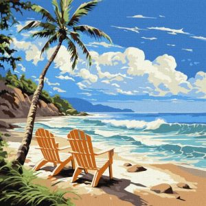 Картина за номерами з фарбами металiк "Світ для закоханих" 30х30 см