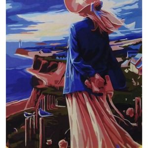 Картина по номерах "Насолодження бiля моря" 40х50 см