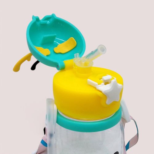 Поїлка-непроливайка пляшечка (пластик) 550 мл (рожевий) - Зображення 2