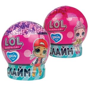 Іграшка-антистрес слайм з кульками, 210 мл L.O.L. Surprise! куля Lovin, мікс, 1 штука