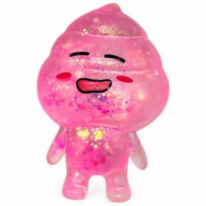 Антистрес жуйка-тягучка "Какашка" 8 см (рожевий)