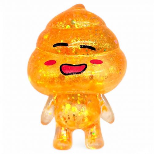 Антистрес жуйка-тягучка "Какашка" 8 см (помаранчевий)