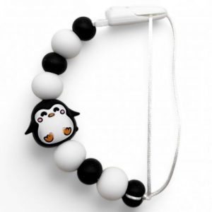 Силіконовий ланцюжок для пустушки "Animals. Пінгвін"