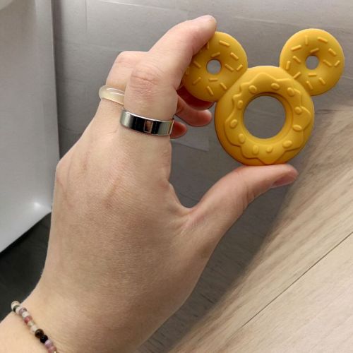 Силіконовий прорізувач для зубів "Міккі", сірий - Зображення 2