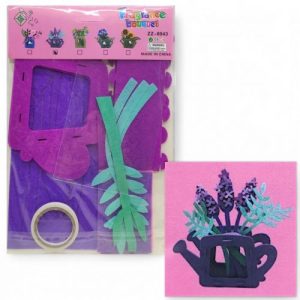 Набір для творчості "Зроби букет квітів із фетру" (фіолетовий)