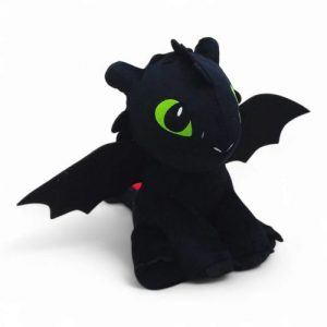 Мʼяка іграшка "Нічна лють Беззубик - Як приборкати дракона" 30 см
