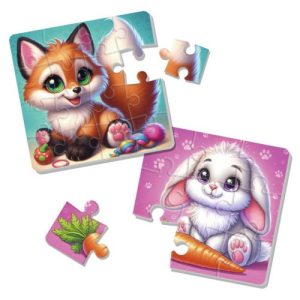 М’які максі пазли “Зайчик та лисичка" (2 пазла)
