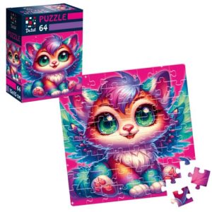 Пазли "De.tail. Крилате кошеня" 64 деталі