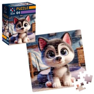 Пазли "De.tail. Малюк хаскі" 64 деталі