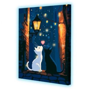 Картина по номерах зі світлодіодною підсвіткою "LʼAmour" 40x50 см
