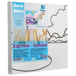 Набір для творчості: Розвиваюча розмальовка з гіпсовими фігурками "Антарктика" (25x25 см)