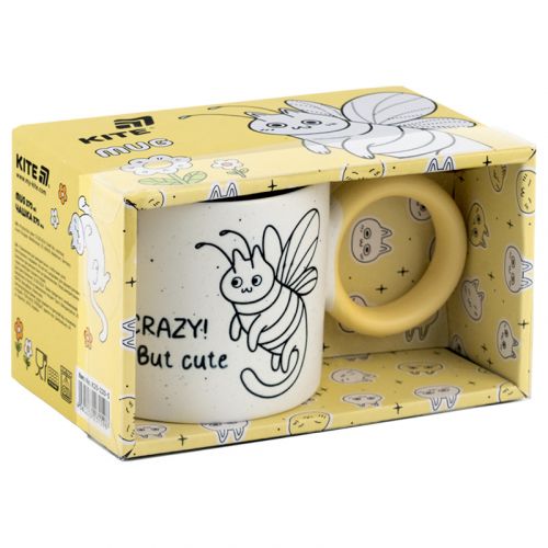 Чашка 370 мл Crazy cat - Зображення 5