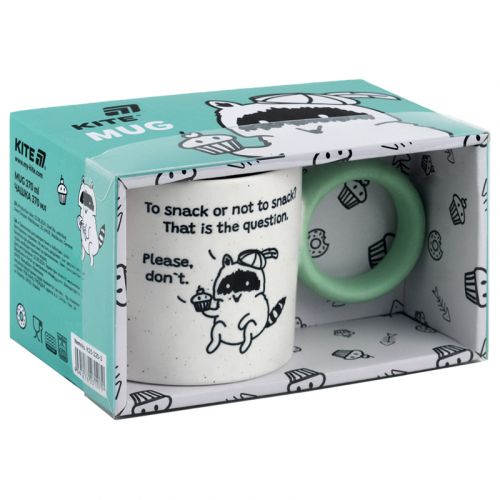 Чашка 370 мл Cupcake racoon - Зображення 5