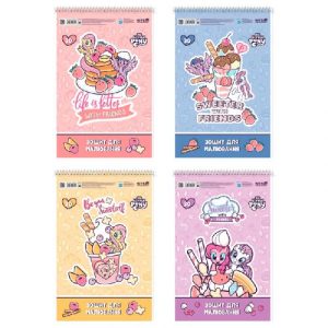 Зошит для малювання, 30 арк., спір., УФ лак + глітер, My Little Pony