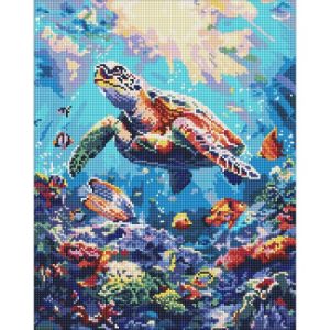 Алмазна мозаїка "Морський спокій" 40х50 см