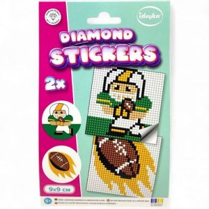 Набір з алмазною мозаїкою на самоклеючій основі "Американський футбол" 9x9 см