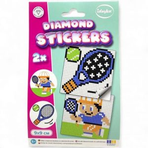 Набір з алмазною мозаїкою на самоклеючій основі "Теніс" 9x9 см