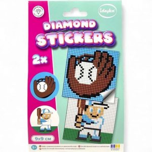 Набір з алмазною мозаїкою на самоклеючій основі "Бейсбол" 9x9 см