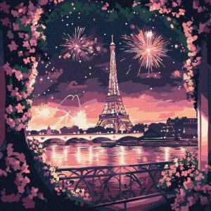 Картина за номерами "Яскрава ніч" 30х30 см