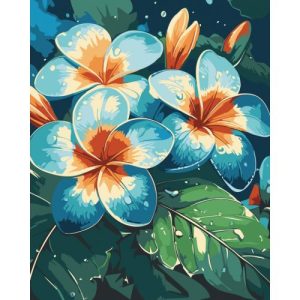 Картина за номерами "Плюмерії" 40х50 см