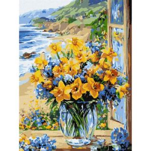 Картина по номерах "Квіткове узбережжя" 30х40 см