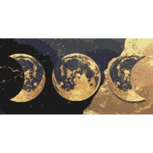 Алмазна мозаїка "Космос. Місяць" 80х40 см