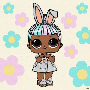 Картина за номерами з фарбами металік "L.O.L. Surprise! Spring Bling Carats" 40х40 см