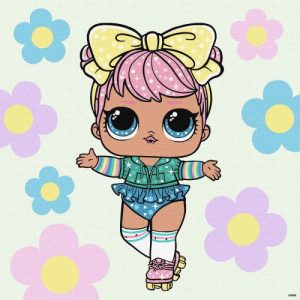 Картина за номерами з фарбами металік "L.O.L. Surprise! Spring Bling Dawn" 40х40 см