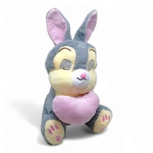 Мʼяка іграшка "Зайка з сердечком", 40 см, сірий