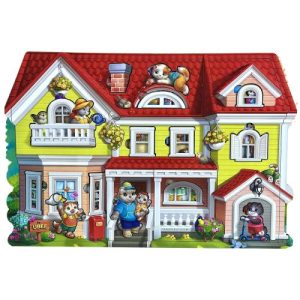 Фігурний пазл "Котячий будиночок", 47,5х32 см, 95 дет