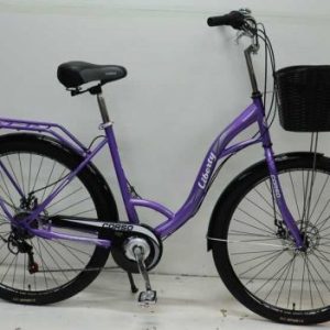 Велосипед міський Corso «Liberty» 28’’ дюймів + КОШИK, сталева рама 20``, 7 швидкостей, корзина, багажник
