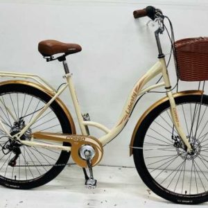 Велосипед міський Corso «Liberty» 28’’ дюймів, сталева рама 20``, 7 швидкостей, корзина, багажник