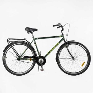 Велосипед міський Corso Liner одношвидкісний, сталева рама 19’’, багажник