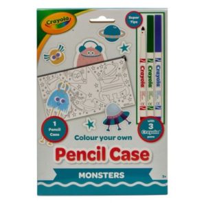 Пенал-розмальовка "Монстри" з фломастерами