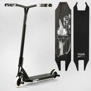 Самокат трюковий "Best Scooter" FEAR, SCS-система, ПЕГІ, алюмінієвий диск та дека, колеса PU, d=115 мм, ширина керма 58 см