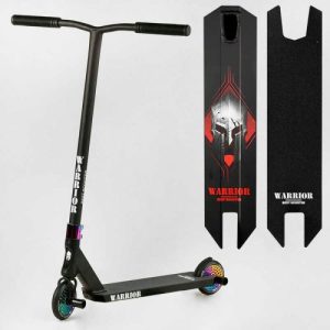 Самокат трюковий "Best Scooter" Warrior, HIC-система, ПЕГИ, алюмінієвий диск та дека, колеса PU, d=120 мм, ширина керма 58 см