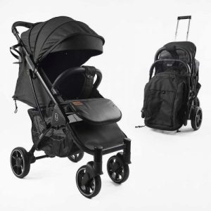 Візок прогулянковий дитячий "JOY Livvi" (рама алюмінієва, футкавер, підсклянник, телескопічна ручка)