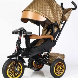 Велосипед 3-х колісний "BestTrike Perfetto" (поворотне сидіння, колеса гумові безкамерні, кошик, фара музична, USB, Bluetooth)