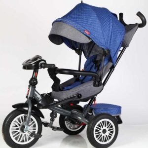 Велосипед 3-х колісний "BestTrike Perfetto" (поворотне сидіння, колеса гумові безкамерні, кошик, фара музична, USB, Bluetooth)