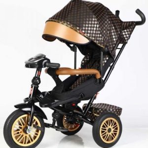 Велосипед 3-х колісний "BestTrike Perfetto" (поворотне сидіння, колеса гумові безкамерні, кошик, фара музична, USB, Bluetooth)