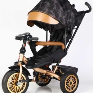 Велосипед 3-х колісний "BestTrike Perfetto" (поворотне сидіння, колеса гумові безкамерні, кошик, фара музична, USB, Bluetooth)